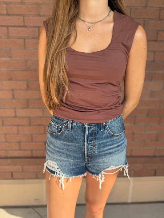 Brown tank